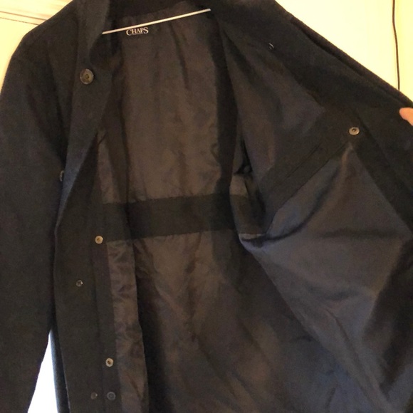 Chaps Men’s Coat. Navy/black - Picture 13 of 15